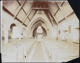 [Church. Interior, chancel.]