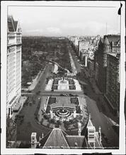 [Looking North along Fifth Avenue & Central Park from Heckscher Building, 57th St.]