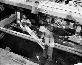 6th Avenue Subway Construction, 17th Street.