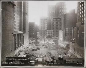 42nd St. Side [Lincoln Building construction.]