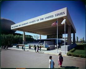 [Equitable Life Assurance population display at the 1964 World's Fair.]
