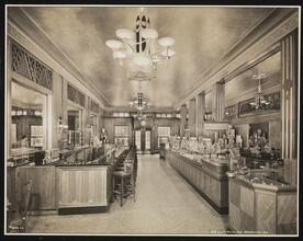 Schrafft's 912 Flatbush Ave. B'klyn, Interior, Candy Counter and Fountain from Rear of Store.