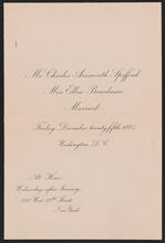 [Wedding of Ellen Boardman and Charles Ainsworth Spofford.]
