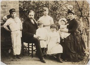 [The Byron Family in Nottingham, England, 1888 Just Prior to the Departure of Joseph, Julia, and Maude Mary to New York City.]