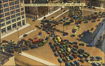 Approach and Entrance to Holland Tunnel, New York City