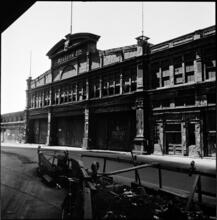 [Delapidated Belgian Line building, Pier 14.]