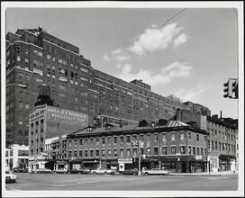 [Looking northeast toward the intersection of Ninth Avenue, Hudson Street, and West 14th Street.]