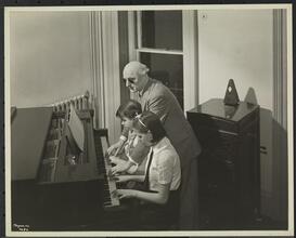 New York Association for the Blind, Interior, Group of 3, Piano Lesson.