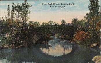 Vine Arch Bridge, Central Park, New York City.