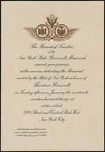 [Dedication of the memorial built by the State of New York in honor of Theodore Roosevelt.]
