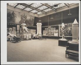 [Art gallery. Interior.]