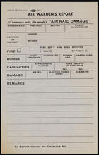 Air Warden's Report