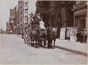 Casino Theatre; Broadway and 39th Street (Coaching).