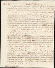 Letter from Thomas Jefferson to Chancellor Robert R. Livingston