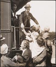 [Al Smith during a campaign stop in Alabama in 1928.]