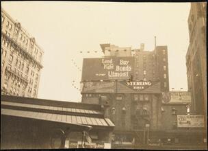Street Scenes, etc. Showing Displays of Liberty Loan Posters during World War I [Liberty Loan advertisement.]
