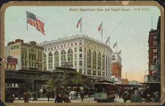 Macy's Department Store and Herald Square, New York.