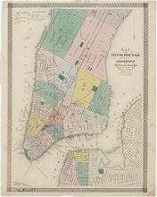 Map of the City of New York, with Part of Brooklyn and Williamsburgh.