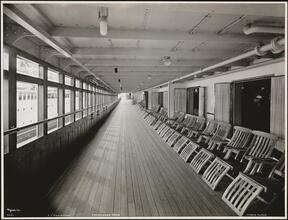 United States Lines, S.S. "Manhattan" Cabin Class, Promenade Deck.