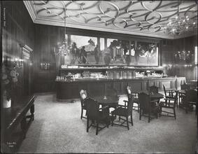 [King Cole Bar at the Knickerbocker Hotel Showing "Old King Cole" Mural by Marfield Perrish.]