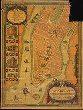 Chronological Map of Part of New - York City Depicting the Six Various Locations and Buildings of Brooks Brothers, From their Establishment in 1818 to the Present Time