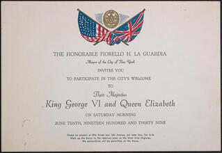 The City's Welcome to Their Majesties King George VI and Queen Elizabeth
