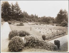 [The garden at Sunnyside -- home of Washington Irving.]