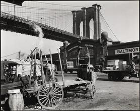Brooklyn Bridge with Pier 21, Pennsylvania Railroad