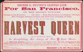 The A 1 Extra New York Built Clipper Harvest Queen