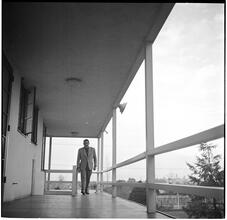 Guy Lombardo [Guy Lombardo on a porch.]