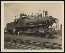 International Signal Corp., Exterior, Erie Locomotive with Safety Device Attached.