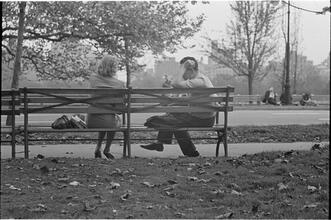 Men Are Such Wolves [Man talking to a woman in the park.]
